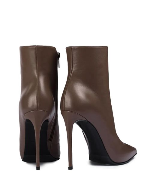 Le Silla Brown 120Mm Eva Pointed-Toe Zip Boots