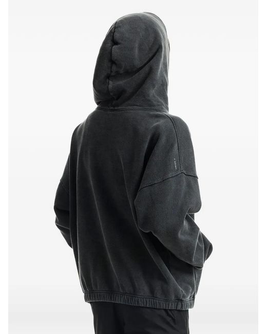 Satisfy Gray Logo-Detail Hooded Sweatshirt for men