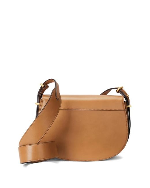 Polo Ralph Lauren Polo Id Saddle Bag in Brown | Lyst