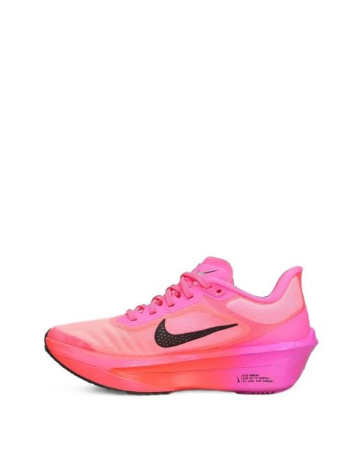 Nike Pink Zoom Fly Gradient-Effect Low-Top Sneakers