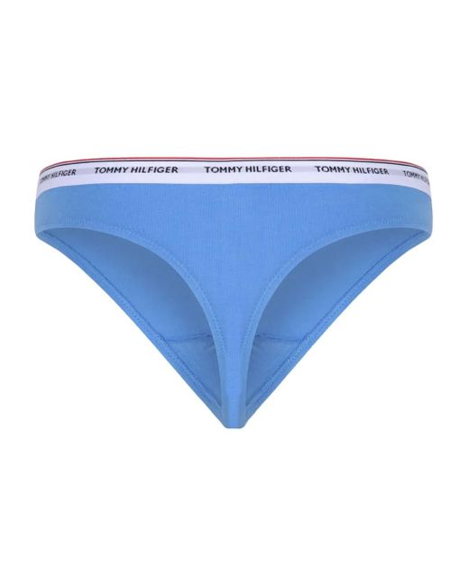 Tommy Hilfiger Red Logo-Waistband Thongs (Pack Of Three)