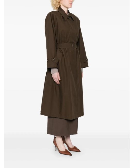 Magda Butrym Brown Belted-Buttoned Coat