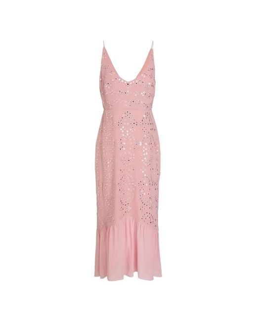 Saloni Pink Aidan Dress