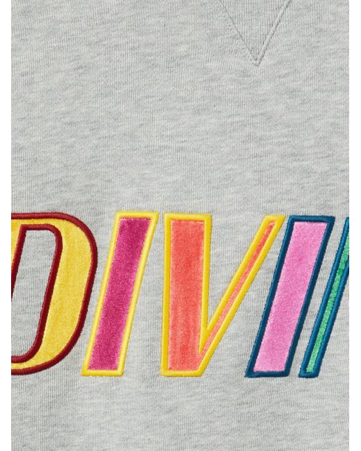 LaDoubleJ Gray Off Court Sweatshirt mit Divine-Stickerei