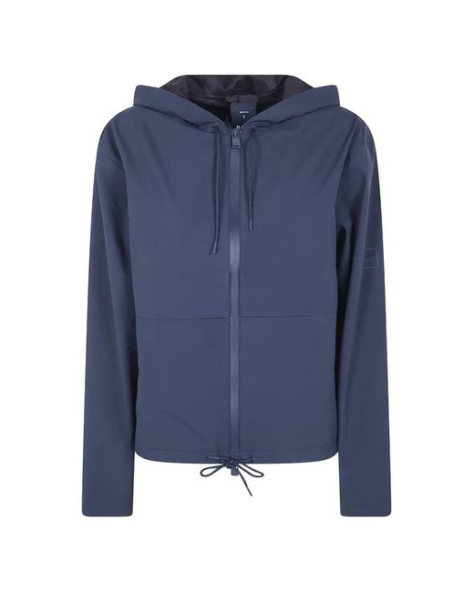Rains Blue "Suva Hardshell" Short String Jacket