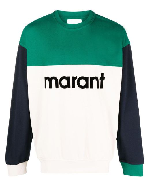 Marant Sweater Met Colourblocking in het Zwart voor heren | Lyst NL