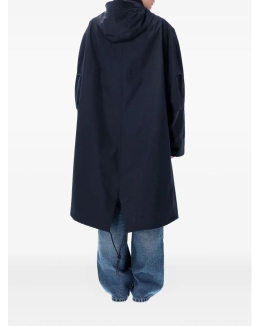 A.P.C. Blue Hooded Parka