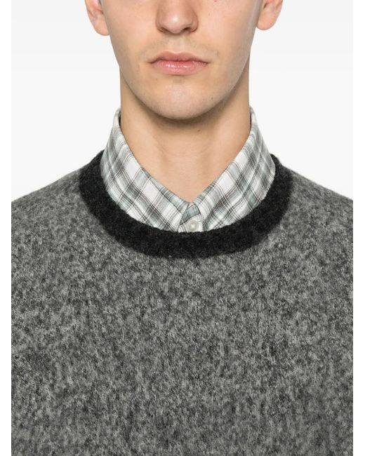 Drumohr Gray Crew-Neck Sweater for men