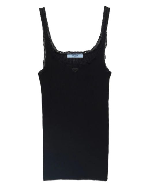 Prada リブトップ Black