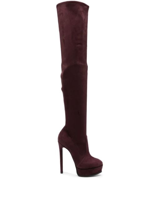 Casadei Purple 150Mm Flora Boots