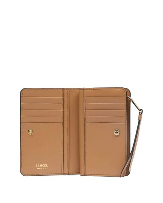Lancel Brown Origami De Lancer Compact Wallet