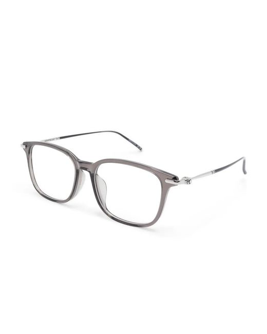 Montblanc Black Rectangle-Frame Glasses