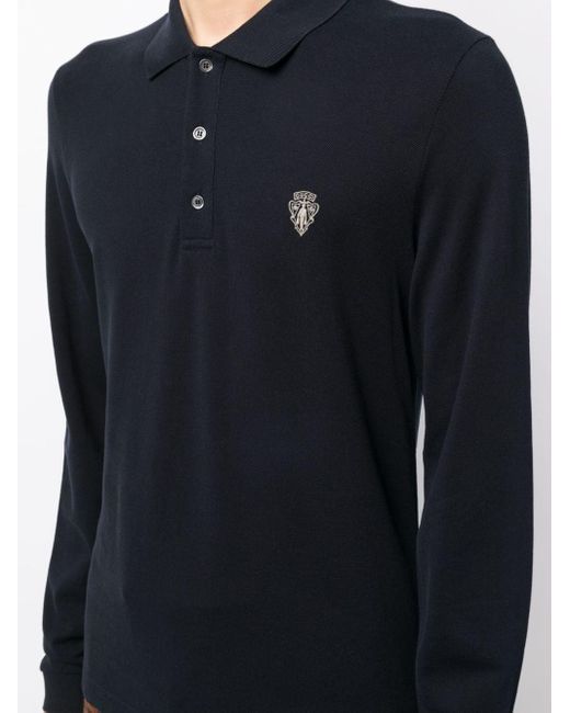 Gucci Poloshirt mit Logo-Print in Blue für Herren