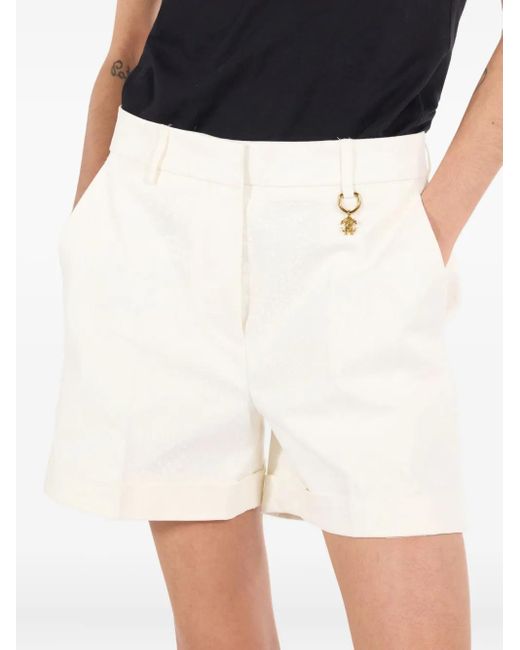 Roberto Cavalli ロゴチャーム ショートパンツ White