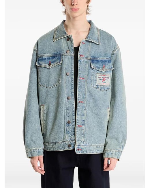 Pleasures Blue Park Insulated Denim Jacket for men