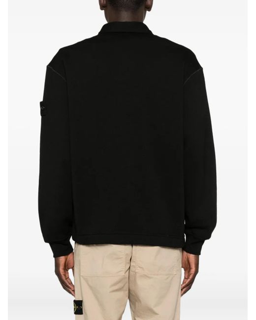 Stone Island Jack Met Ritssluiting in het Black voor heren