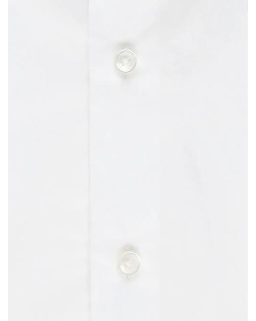 Xacus White Button-Down Cotton Shirt for men