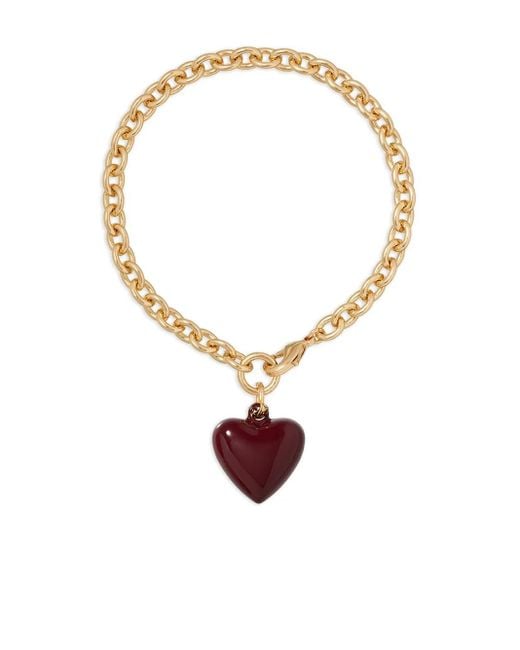 Roxanne Assoulin White The Mini Puffy Heart-Charm Bracelet