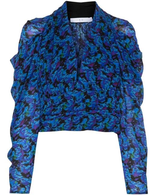 Blouse Nycia À Col V IRO en coloris Blue