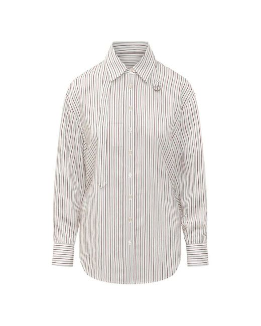 Isabel Marant White Striped Shirt