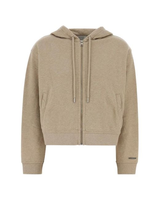 Maison Kitsuné Natural Zip-Up Hoodie