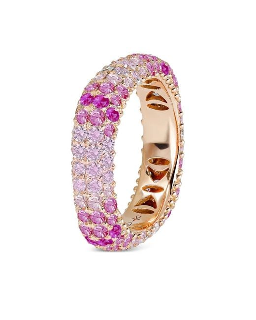 FULLORD Pink Ghost Sapphire And Diamond Ring