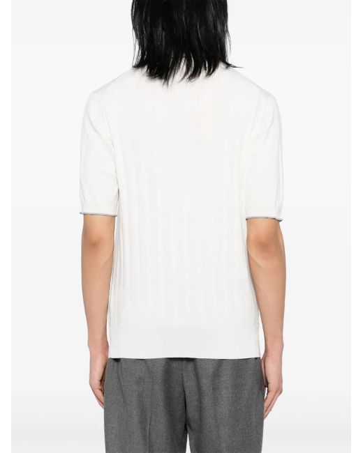 Cruciani White Knitted Shirt for men