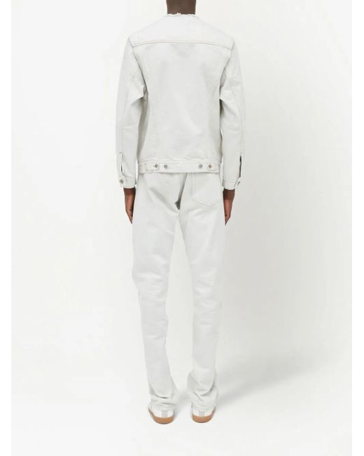 Maison Margiela White Selvedge Denim Jacket for men