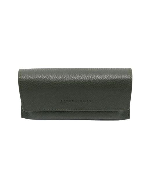 PETER AND MAY Brown Square-Frame Tinted Sunglasses