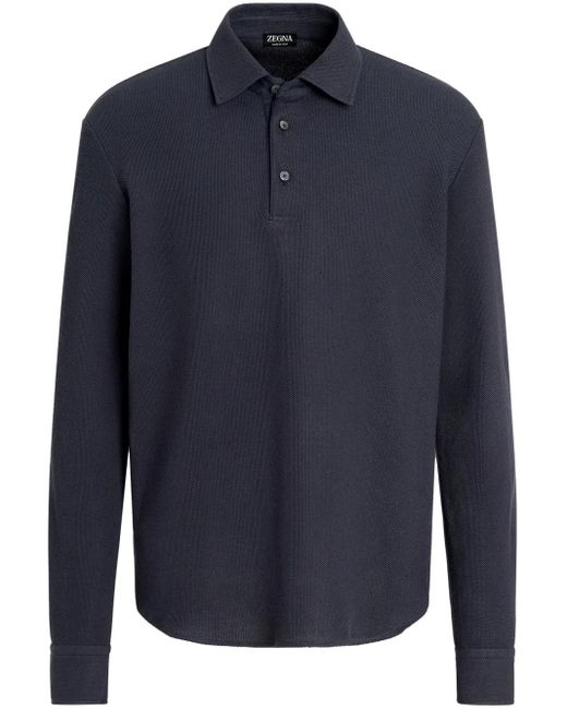 メンズ Zegna ポロシャツ Blue