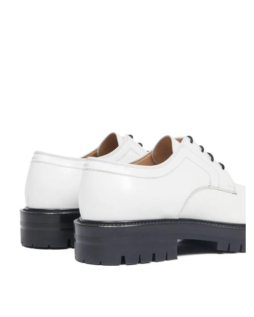 Maison Margiela White Tabi Lace-Up Derby Shoes
