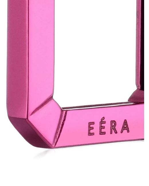 Eera Pink Einzelner 18Kt Candy Mini Weißgoldohrring