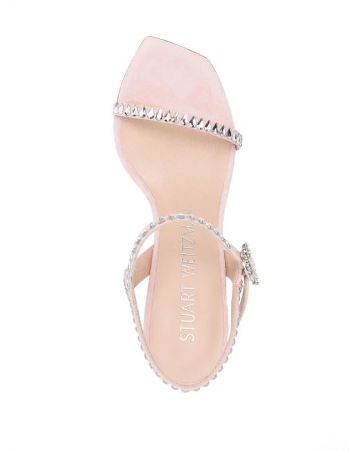 Stuart Weitzman Pink Gemcut 100Mm Sandals