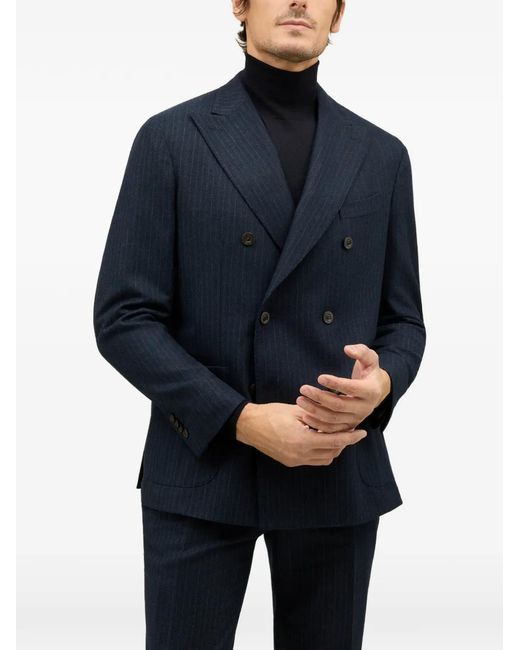 Boglioli Blue K-Suit Double-Breasted Suit for men