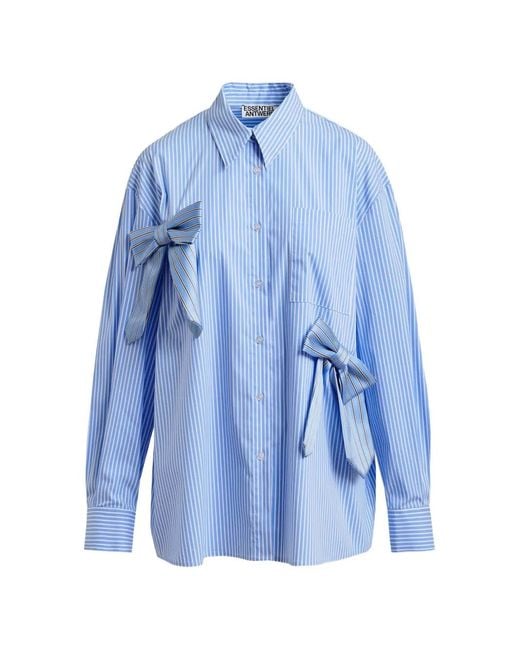 Essentiel Antwerp Blue "Jiwi" Shirt With Bowties