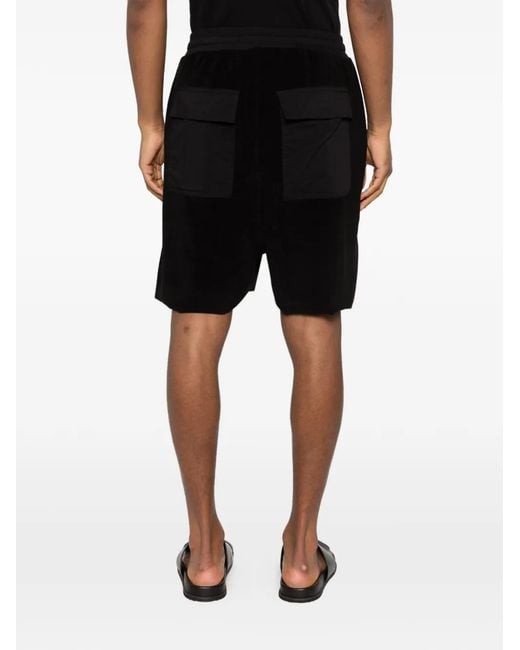 Thom Krom Black Drawstring Shorts for men