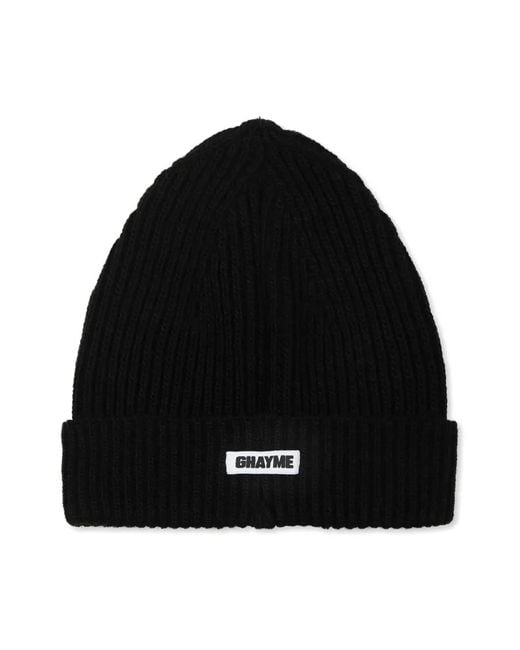 Ghayme Black Cloud-Appliqué Beanie for men