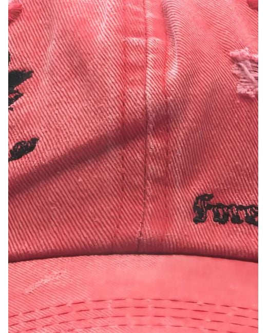JUNGLES Distressed Embroidered Cap for men