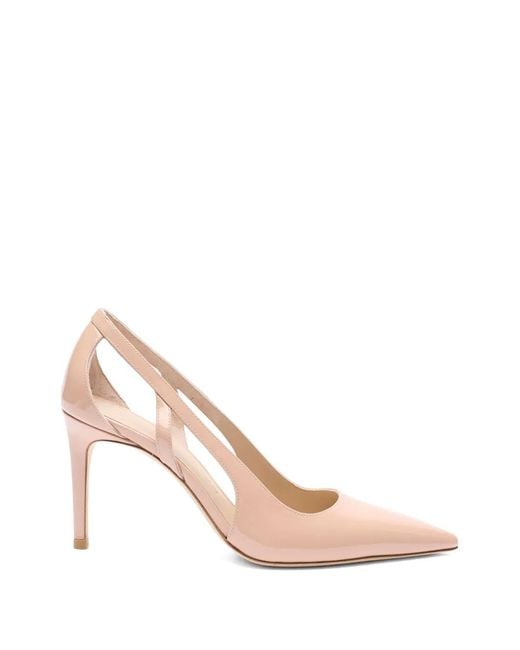 Stuart Weitzman Pink Stuart Power Cutout Pointed Pump
