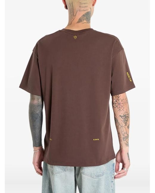 X Nocta T-Shirt Con Logo di Nike in Brown da Uomo