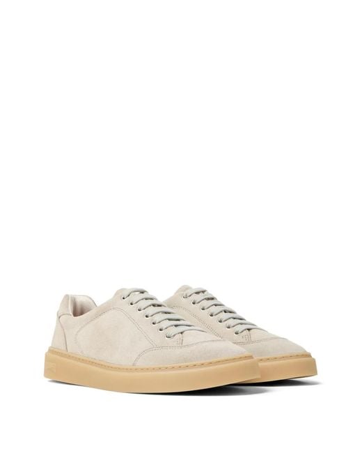 Camper White Twentyfive Suede Sneakers for men