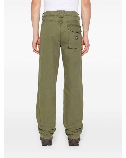 Timberland Green Mid-rise Straight-leg Trousers for men