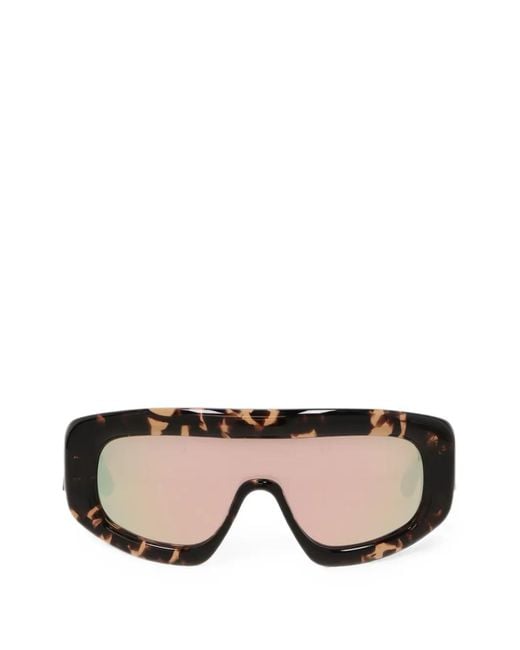 Palm Angels Black Lunettes De Soleil À Effet Écaille De Tortue