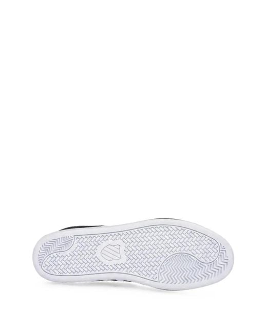 K-swiss White Striped Panel Sneakers for men