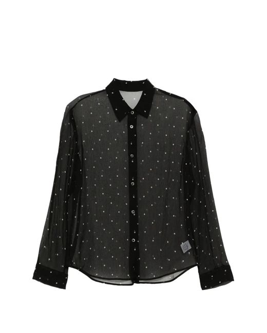 JNBY Black Polka-Dot Shirt