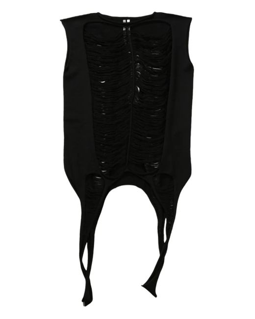 Rick Owens Knitted Top Black