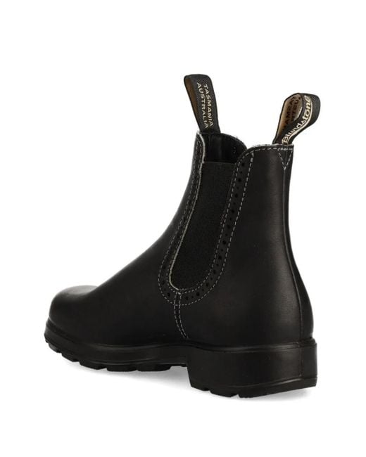 Blundstone Black Elastic-Sided Leather Chelsea Boots