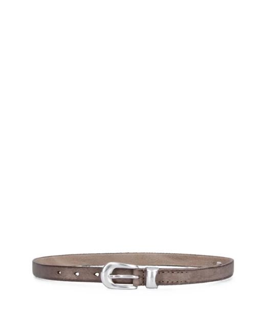 Our Legacy White Leather Belt