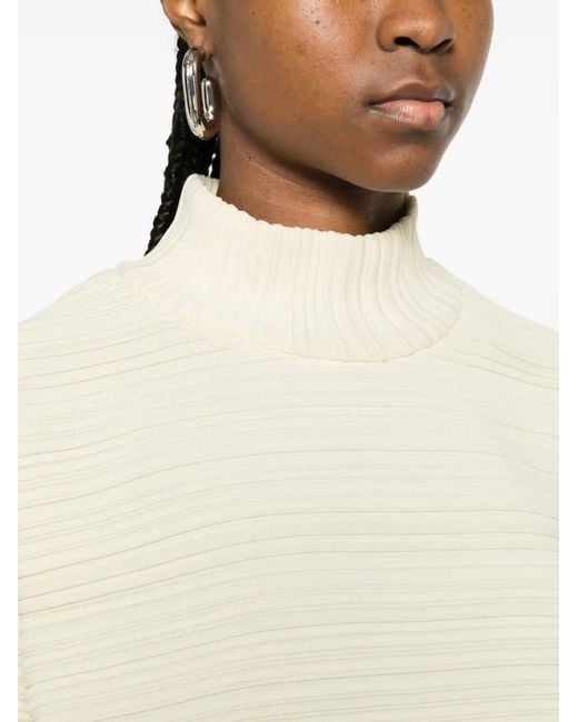 Pleats Please Issey Miyake Natural Pleated Sweater