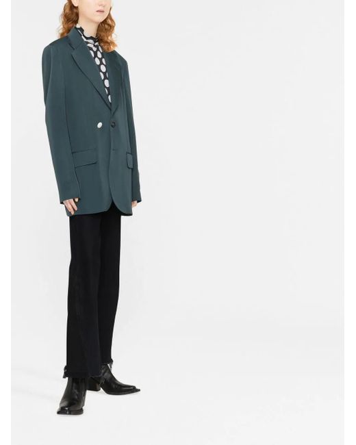 MM6 by Maison Margiela Green Single-Breasted Blazer